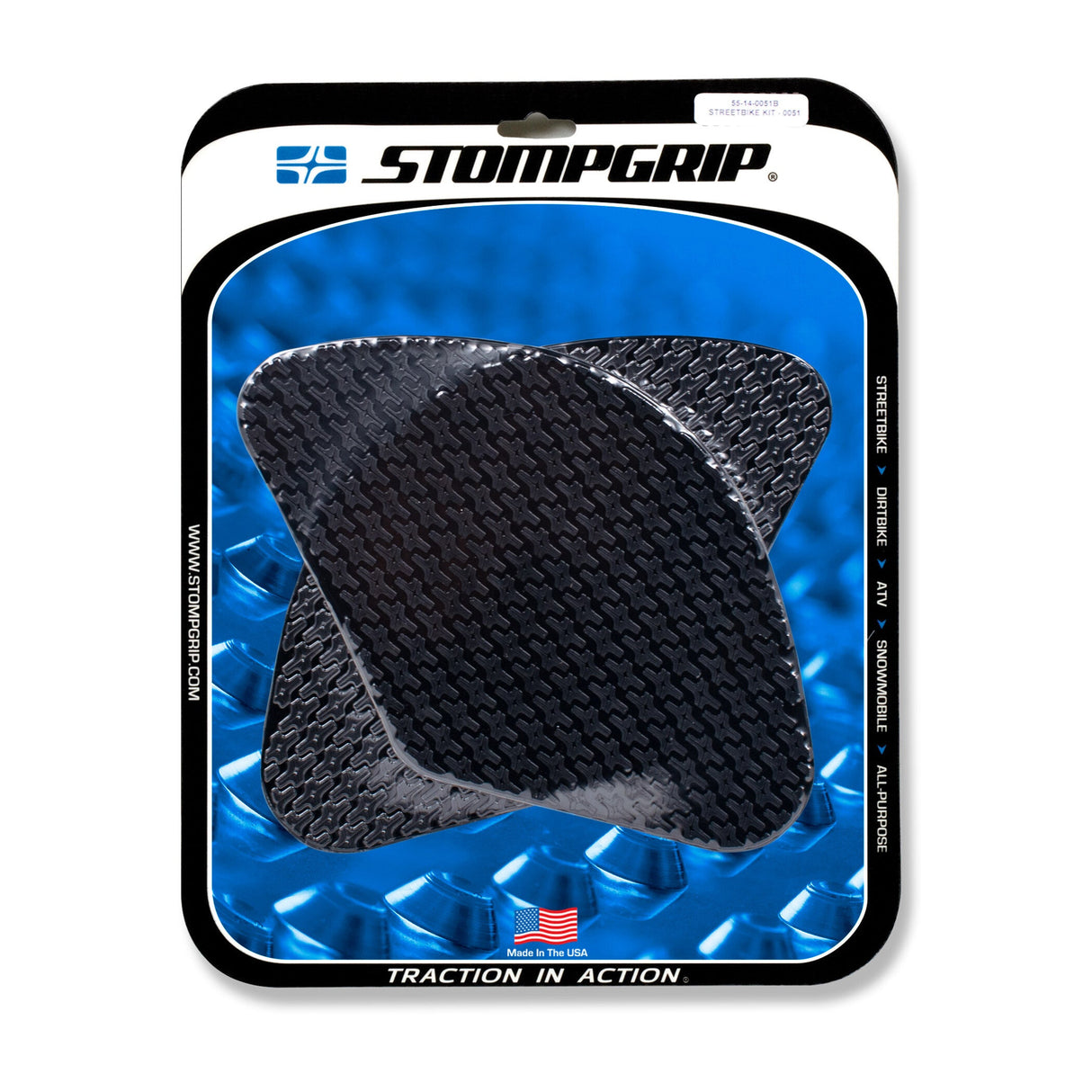 STOMPGRIP Tank Pad Kit Icon Black 55-14-0051B