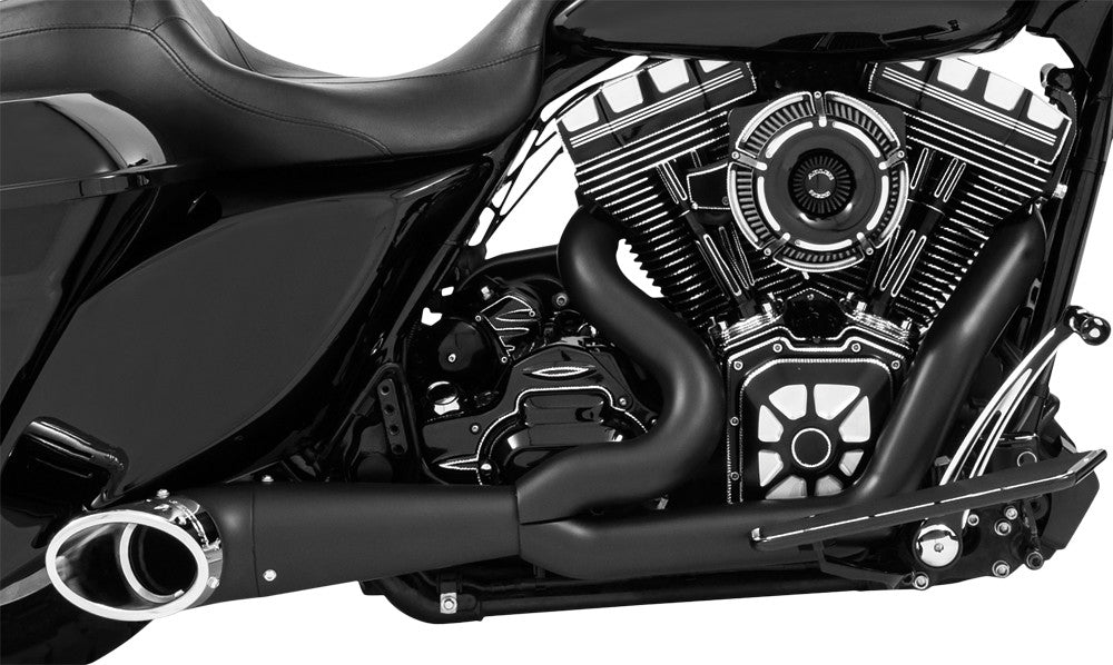 FREEDOM Turnout 2-1 Black W/Chrome Tip Flt HD00512