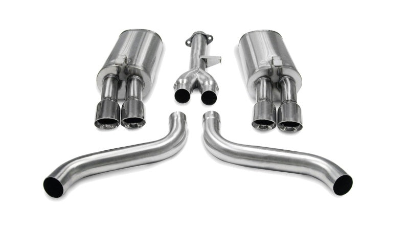 Corsa 86-91 Chevrolet Corvette C4 5.7L V8 L98 Polished Sport Cat-Back Exhaust 14115