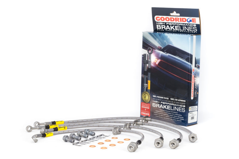 Goodridge 12-13 Honda Civic (Si Models) / 13 Acura ILX 2.4L Lrg Disc SS Brake Lines 20028