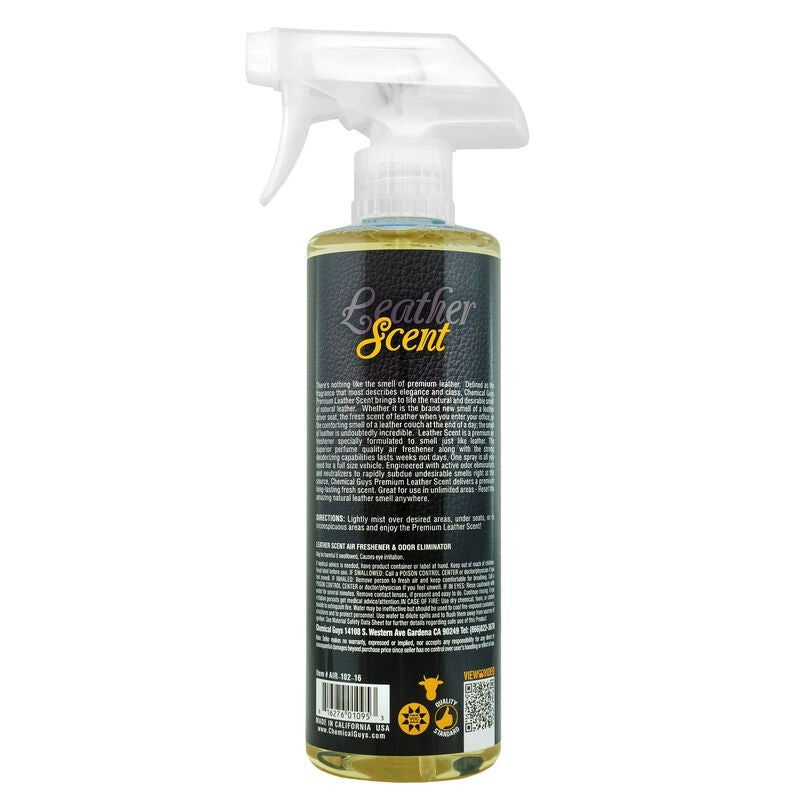 Chemical Guys Leather Scent Air Freshener & Odor Eliminator - 16oz AIR_102_16
