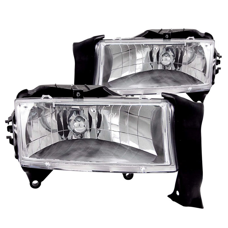ANZO 1997-2004 Dodge Dakota Crystal Headlights Chrome 111021