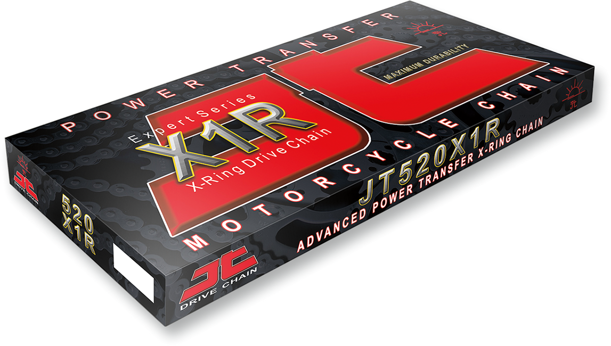 JT CHAINS 530 X1R - Heavy Duty - X-Ring Sealed Drive Chain - Steel - 102 Links JTC530X1R102RL