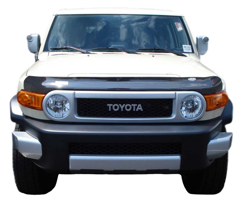 AVS 07-14 Toyota FJ Cruiser High Profile Bugflector II Hood Shield - Smoke 25139