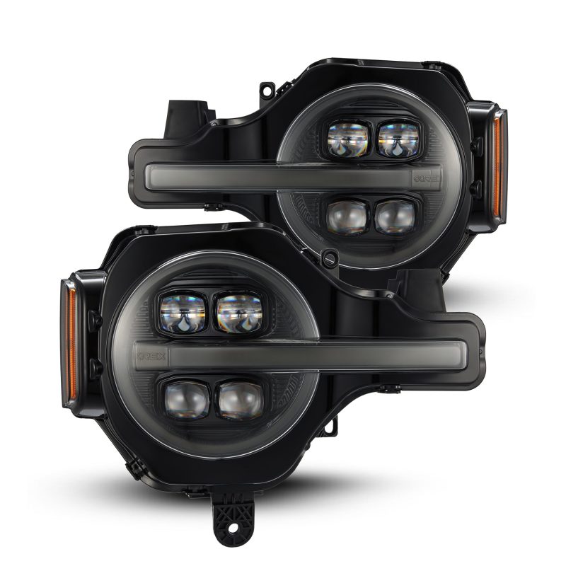 AlphaRex 21-23 Ford Bronco NOVA LED Proj Headlights Alpha-Black w/Activ Light/Seq Signal/DRL 880259
