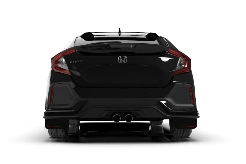 Rally Armor 17-19 Honda Civic Sport Touring UR Black Mud Flap w/ Red Logo MF51-UR-BLK/RD