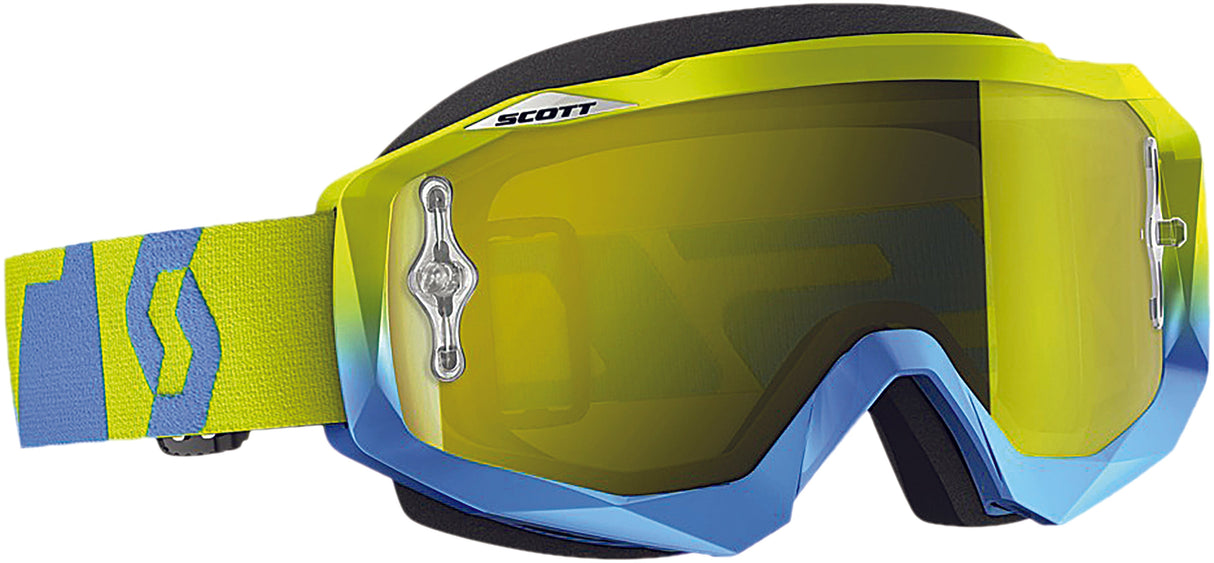SCOTT Hustle Oxide Goggle Blu/Grn W/Yellow Chrome Lens 240587-4967289