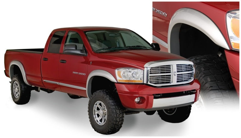 Bushwacker 06-08 Dodge Ram 1500 Fleetside Extend-A-Fender Style Flares 4pc 97.9/98.3in Bed - Black 50912-02
