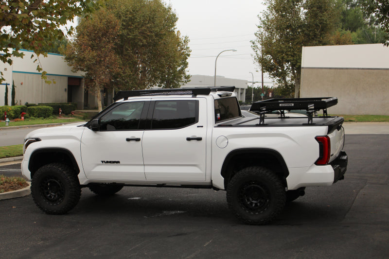 Go Rhino 22-23 Toyota Tundra CrewMax Ceros Low Profile Roof Rack - Tex. Blk 5933180T