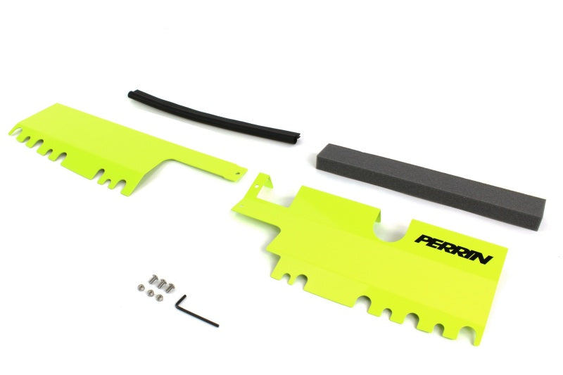 Perrin 15-21 WRX/STI Radiator Shroud (With OEM Intake Scoop) - Neon Yellow PSP-ENG-512-4NY