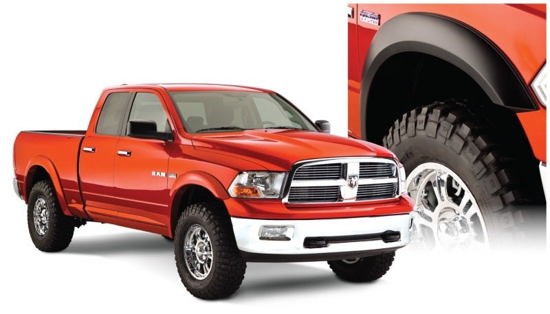 Bushwacker 10-18 Ram 1500 Fleetside Extend-A-Fender Style Flares 4pc 67.4/76.3/96.3in Bed - Black 50914-02