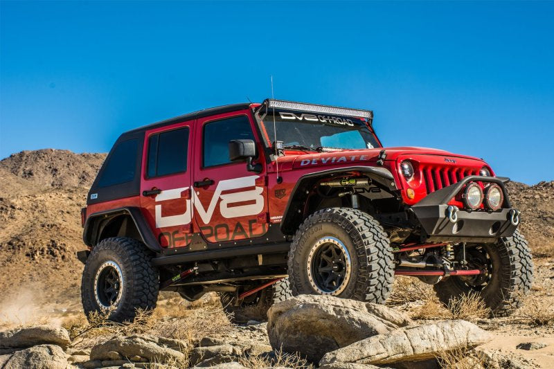 DV8 Offroad 07-18 Jeep Wrangler JK Front & Rear Flat Tube Fenders FENDB-02