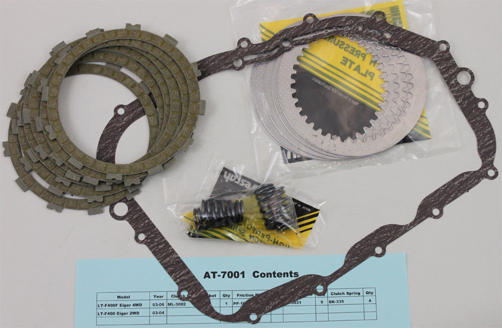 VESRAH Clutch Kit- Ltf400 '03-0 4 Ltf400f '03-05 AT-7001