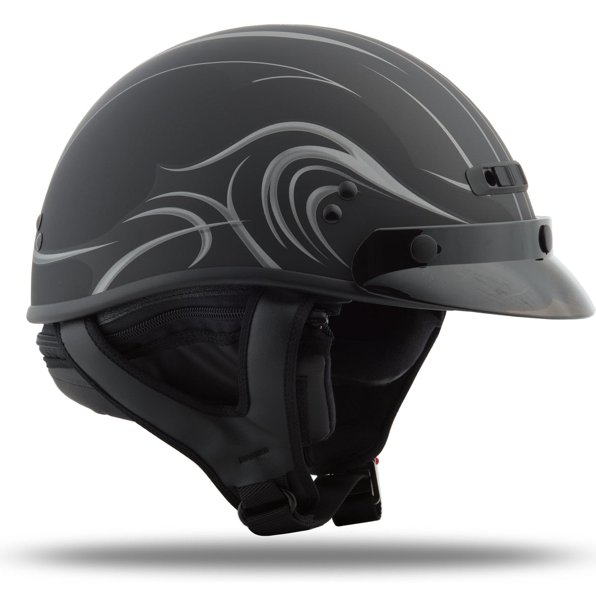 GMAX Gm-35 Half Helmet - Dressed Derk Matte Black X G1235197 F.TC-12