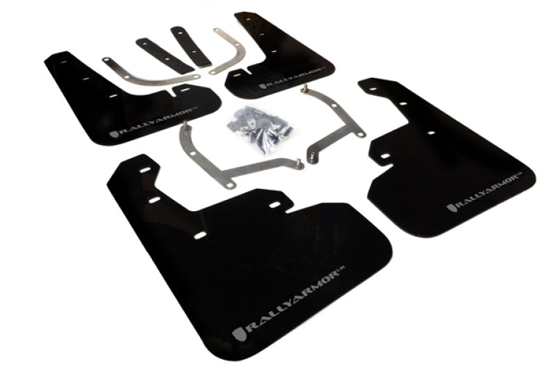 Rally Armor 17-22 Subaru Impreza Black UR Mud Flap w/ Silver Logo MF45-UR-BLK/SIL