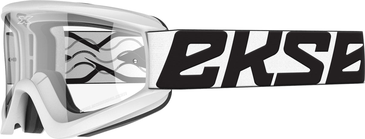 EKS BRAND Flat-Out Goggle Mr. Clean Whit W/Clear Lens 067-60425