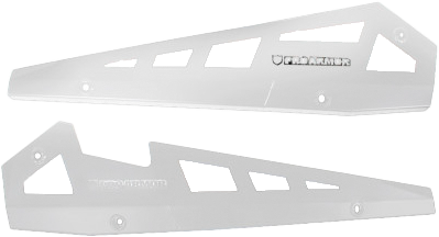 PRO ARMOR Rock Sliders White Pol P141221WH-133