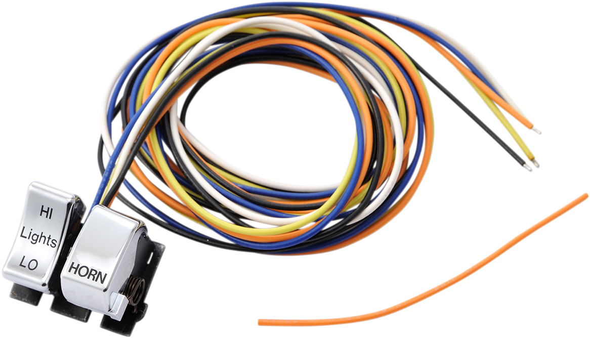 DRAG SPECIALTIES Kit de interruptor - Atenuador/bocina - Cromo 71597-92CPL-HC4