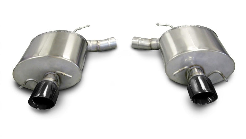 Corsa 09-13 Cadillac CTS Sedan V 6.2L V8 Black Sport Axle-Back Exhaust 14941BLK