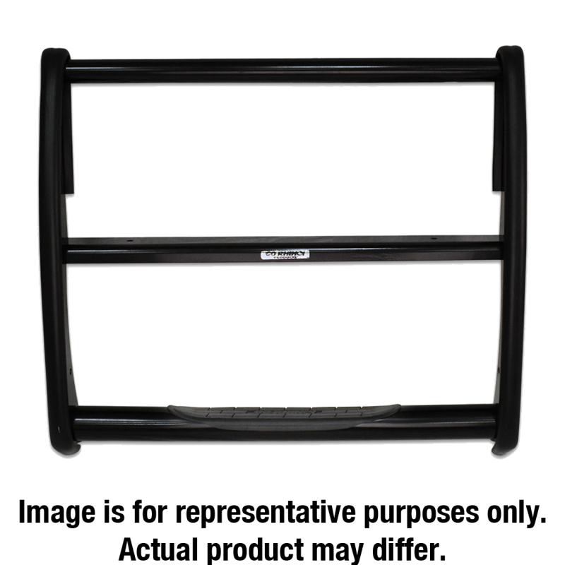 Go Rhino 17-19 Ford F-250/F-350 Super Duty 3000 Series StepGuard - Black (Center Grille Guard Only) 3373B