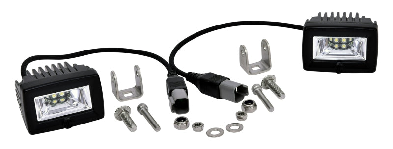 KC HiLiTES C-Series C2 LED 2in. Backup Area Flood Light 20w (Pair Pack System) - Black 519