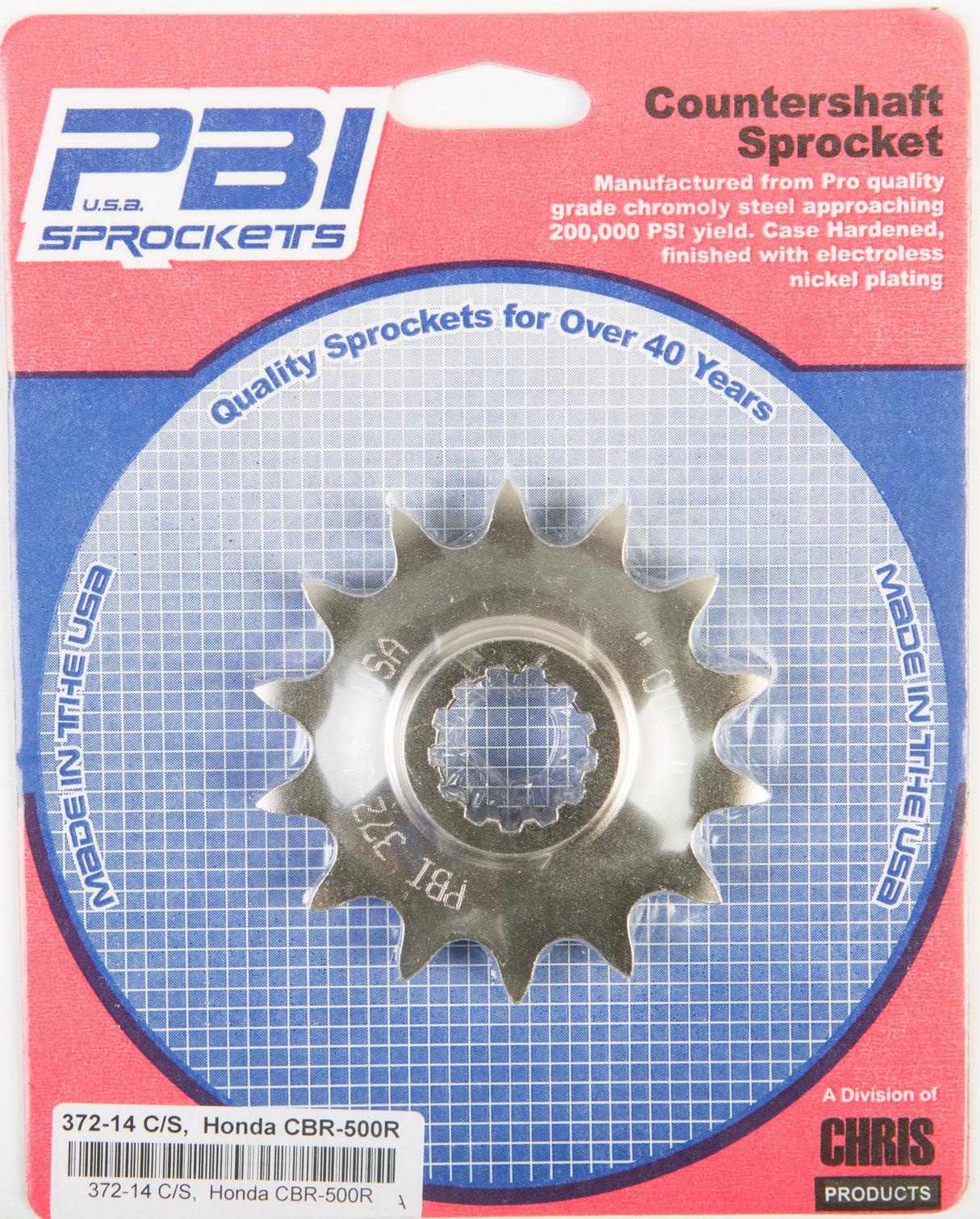 PBIFront Cs Sprocket Steel 14t-520 Hon372-14