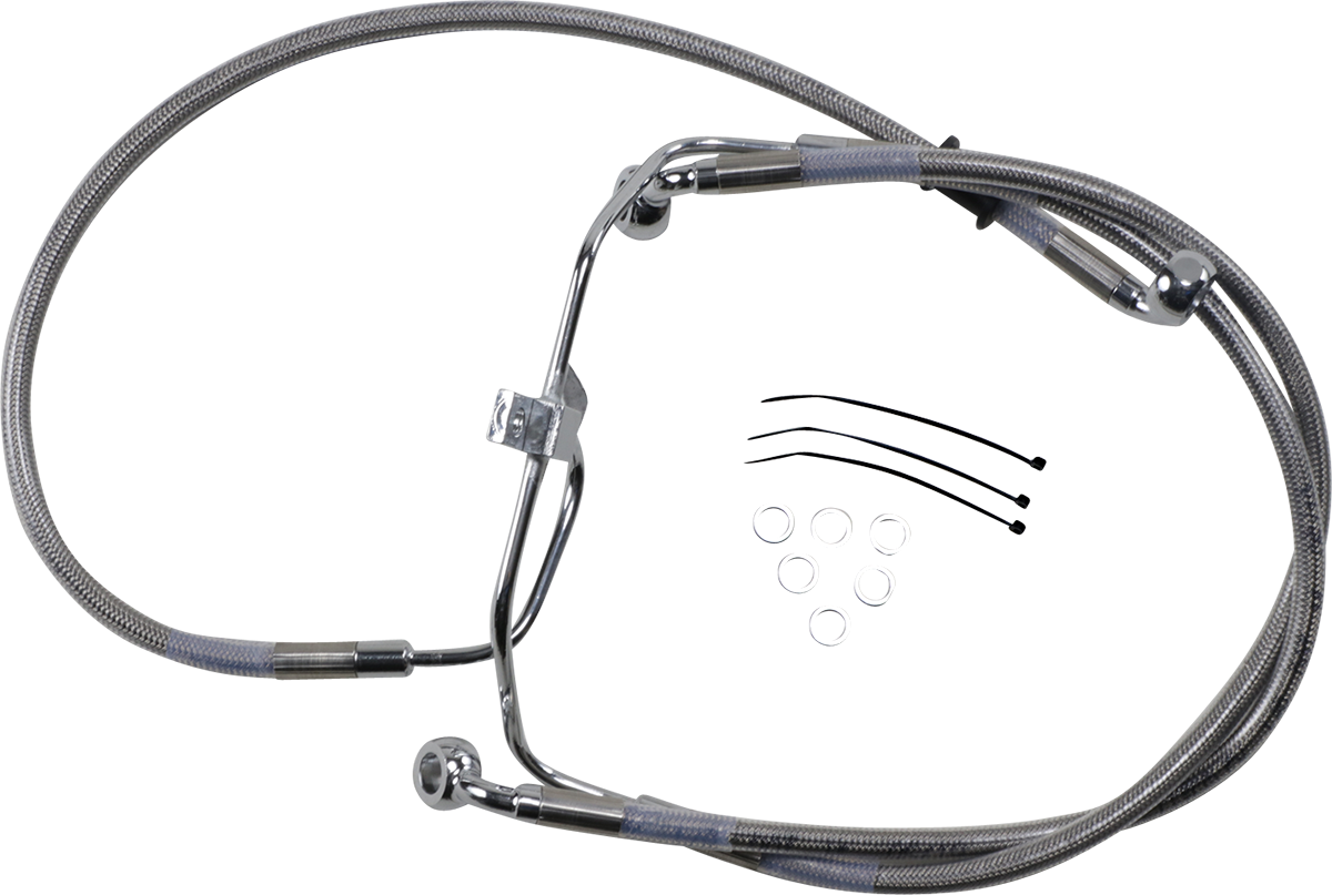 DRAG SPECIALTIES Línea de freno - +2" - Acero inoxidable - FXDF '08-'17 660325-2