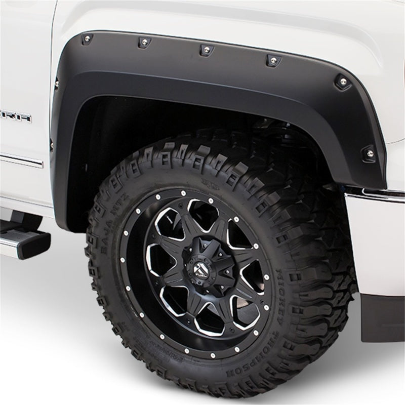 Bushwacker 17-18 Ford F-250 Super Duty Pocket Style Flares 2pc - Black 20105-02