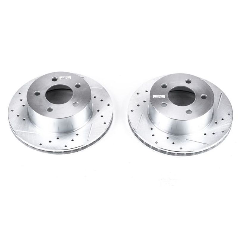 Power Stop 90-99 Jeep Cherokee Front Evolution Drilled & Slotted Rotors - Pair AR8722XPR