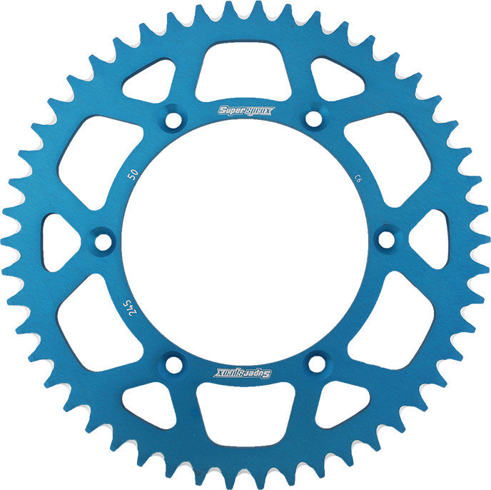 SUPERSPROX Rear Sprocket Aluminum 50t-520 Blu Yam RAL-245-50-BLU
