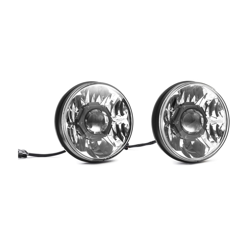 KC HiLiTES 07-18 Jeep JK (Not for Rubicon/Sahara) 7in. Gravity LED Pro DOT Headlight (Pair Pack Sys) 42341