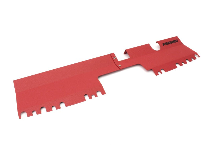 Perrin 15-21 WRX/STI Radiator Shroud (Without OEM Intake Scoop) - Red PSP-ENG-512-2RD