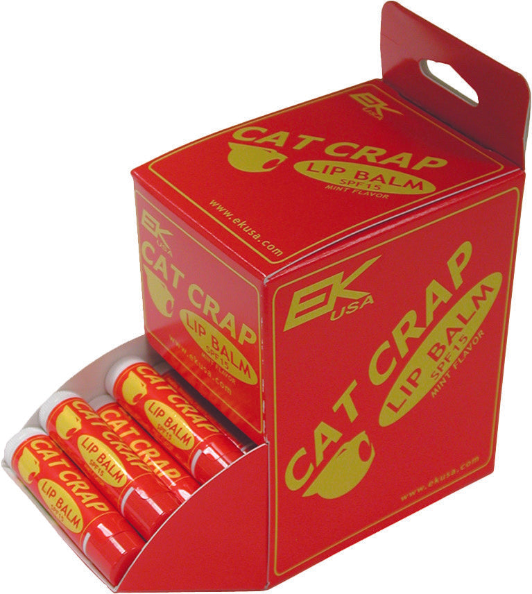 CAT CRAP Lip Balm 0.15oz 48/Pk Display 10517