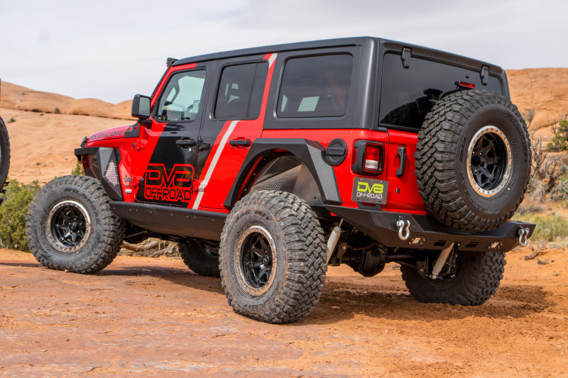 DV8 Offroad 2018+ Jeep Wrangler JL Armor Fenders w/ LED Turn Signal Lights FDJL-01