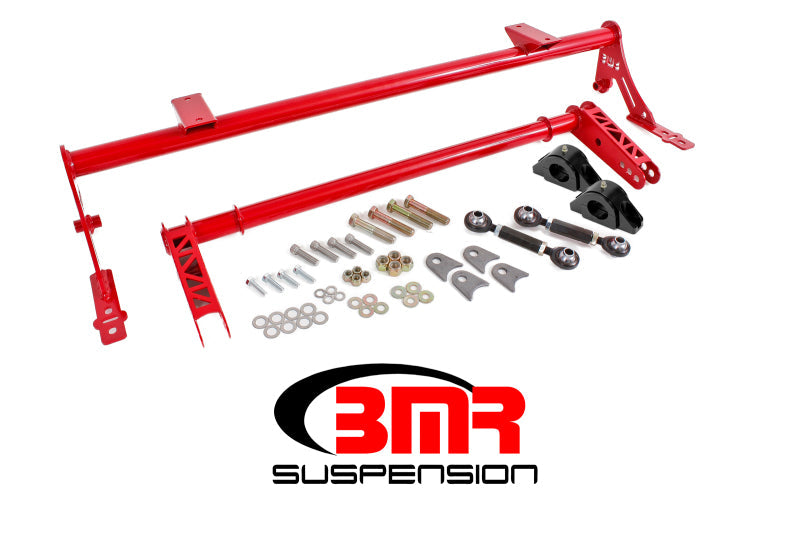 BMR 05-14 S197 Mustang Rear Bolt-On Hollow 35mm Xtreme Anti-Roll Bar Kit (Delrin) - Red XSB011R