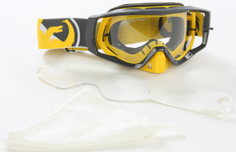 DRAGON Vendetta Goggles Incline Clear W/10 Pk Tearoff 294526425520