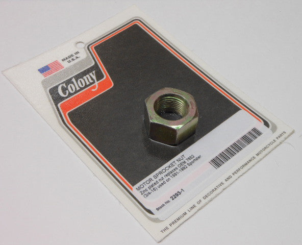 COLONY MACHINE Motor Sprocket Nut Xl 91-92 2293-1