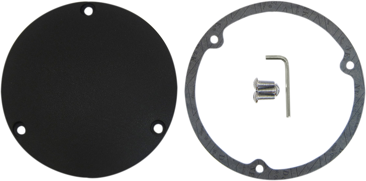 DRAG SPECIALTIES Cubierta Derby - Negro arrugado 33-0017KWB