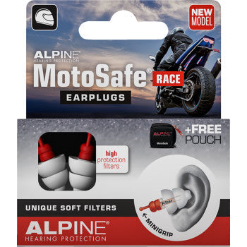 IN STOCK ALPINE HEARING PROTECTION MotoSafe Earplugs - Race 111.23.111