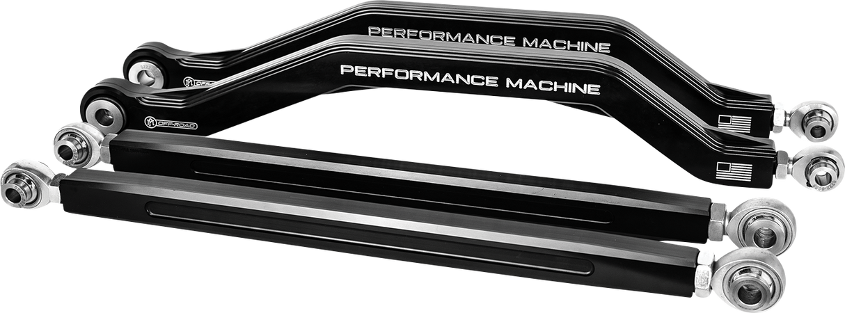 Varilla de radio PM OFF-ROAD - Espacio libre alto - Polaris RZR 72" - Corte de contraste negro 0222-2001-BM