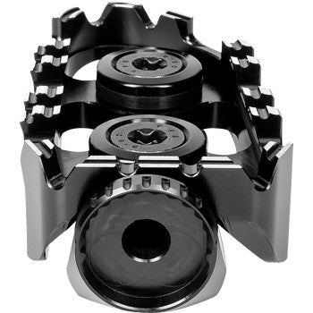 GILLES TOOLING Tech-X Enduro Footpeg - Driver - Black Tuareg 660 2022-2024 RGK-109-UF35-SET-B