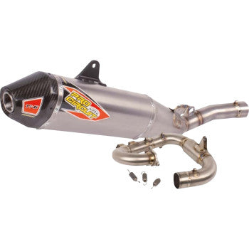 PRO CIRCUIT Ti-6 Exhaust System - Titanium/Carbon Fiber 0332645F 1820-2179