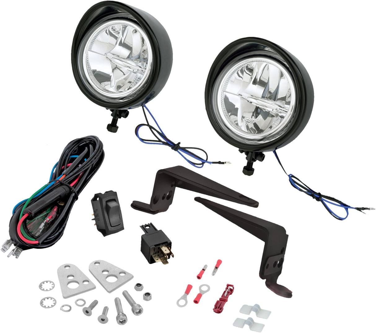 SHOW CHROME (new) 3 1/2" Black Led Kit Victory 30-110LBK