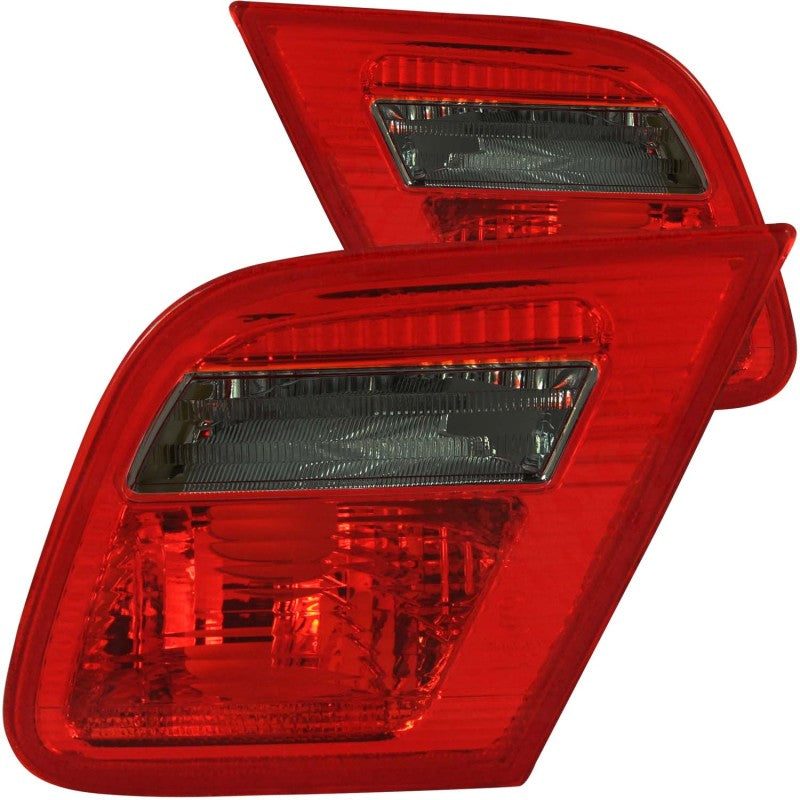 ANZO 2000-2003 BMW 3 Series E46 Taillights Red/Smoke - Inner 221201