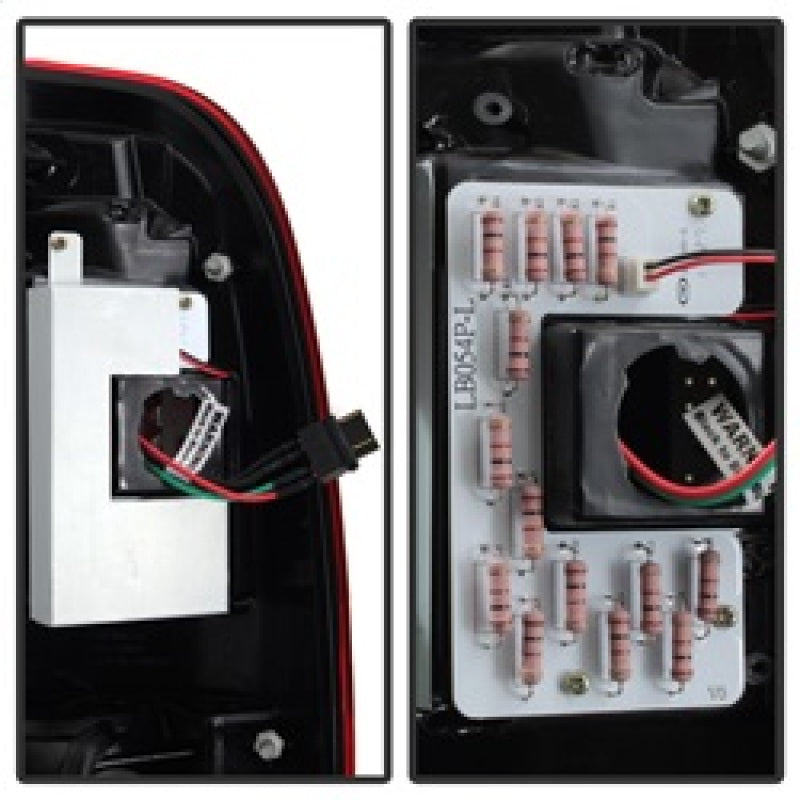 Spyder 08-16 Ford Super Duty F-250 V3 Light Bar LED Tail Lights - Red Clear (ALT-YD-FS07V3-LBLED-RC) 5084736