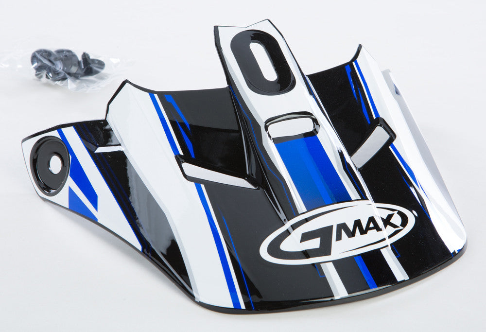 GMAX Gm-46.2 Traxxion Helmet Visor Black/Blue/White Ys-Yl G046108