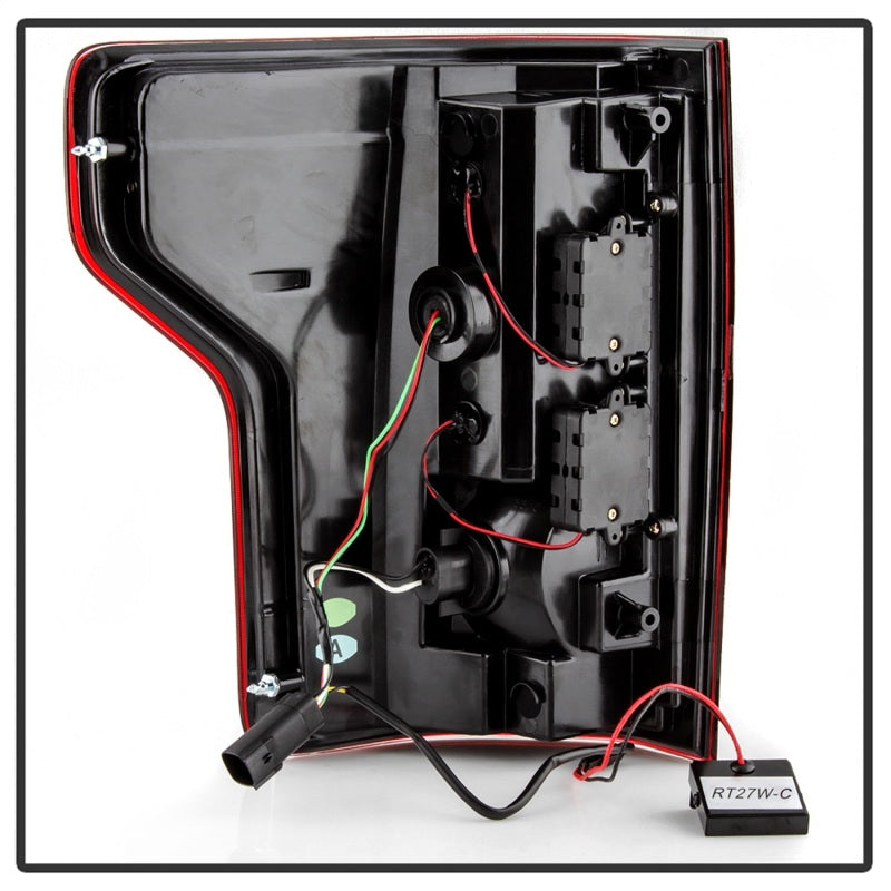 Spyder 18-19 Ford F-150 (w/o Blind Spot Sensor) LED Tail Lights - Red Clear (ALT-YD-FF15018-LED-RC) 5085764