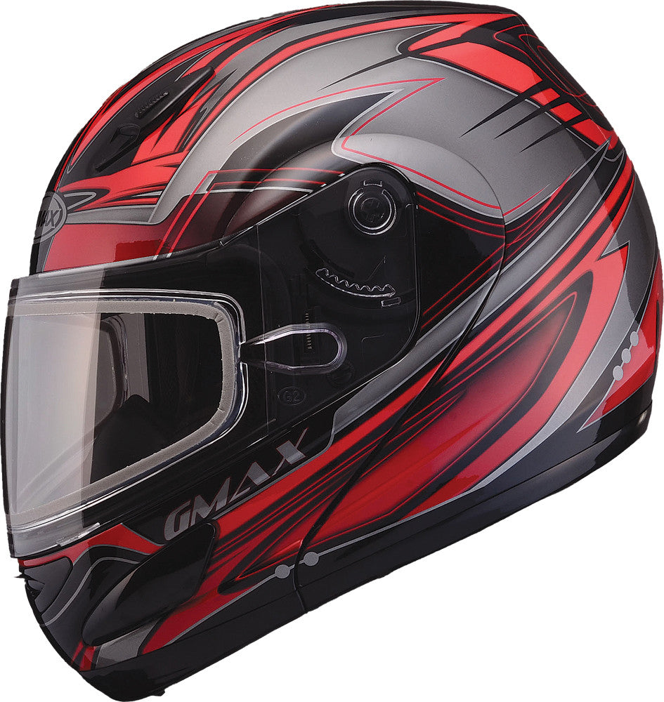 GMAX Gm-44s Modular Helmet Semcoe Red/Silver/Black X G6443207