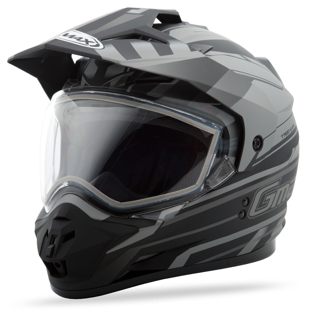 GMAX Gm-11s Sport Helmet Trekka Matte Black/Dark Silver M G2116455 F.TC-17