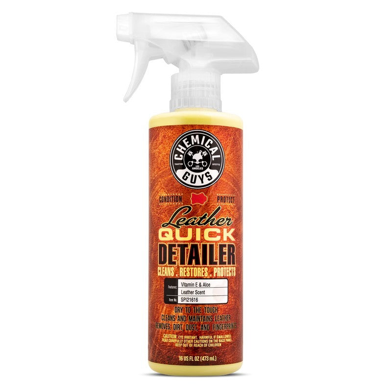 Chemical Guys Leather Quick Detailer Care Spray - Matte Finish - 16oz SPI21616